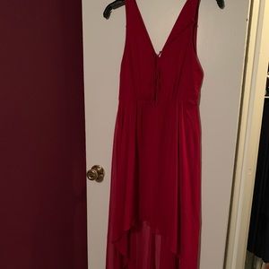 Express Red high/low Dress
